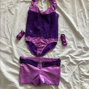 Sparkling Purple Kids Costume Set